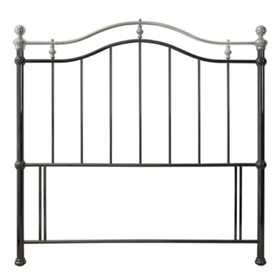 Black and nickel Charlie headboard