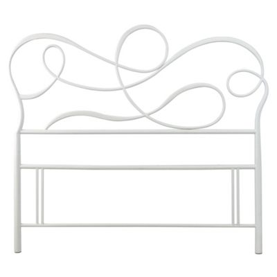 Debenhams White Swirl headboard