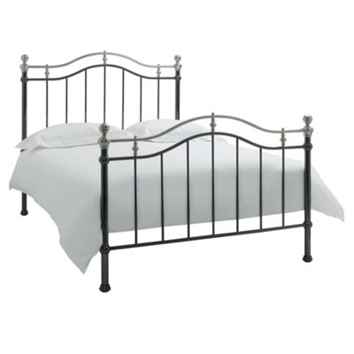 Black & shiny nickel 'Charlie' bedframe