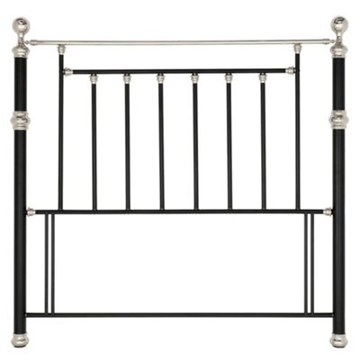 Black nickel Rosalind headboard