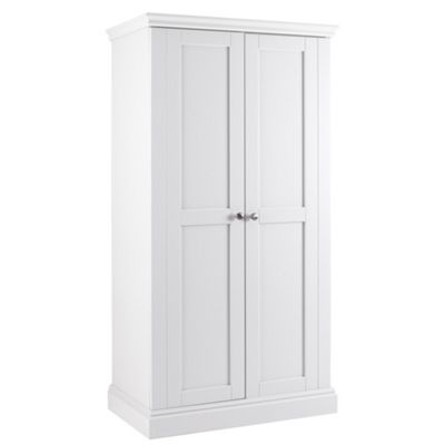 Debenhams White 'Oxford' two door narrow wardrobe- at Debenhams