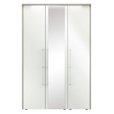 White gloss finish Ultra 3 door wardrobe with