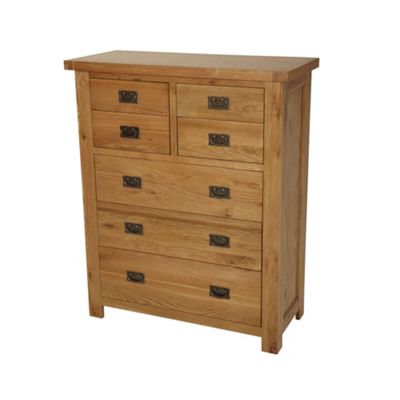 Oak Hamilton seven drawer chest