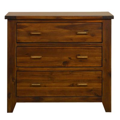 Debenhams Dark brown Elba 3 drawer chest