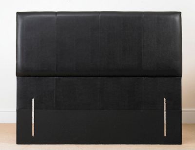 Black Linosa bonded leather headboard