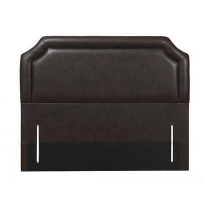 Chocolate Diano bonded leather headboard