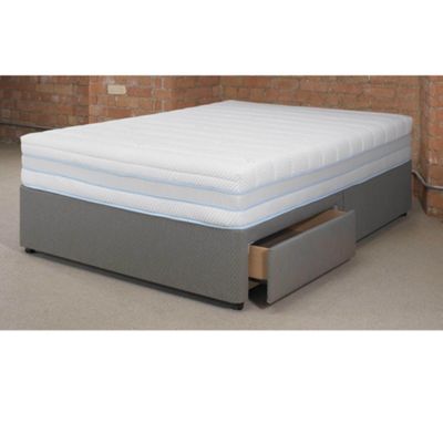 Debenhams Silver Carlton 1200 memory two drawer divan set