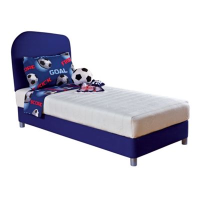 Junior blue Breatheasy divan set and headboard