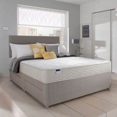 Miracoil memory divan bed and mattress set