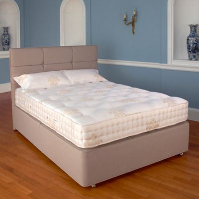 Truffle Marlow divan bed and medium tension