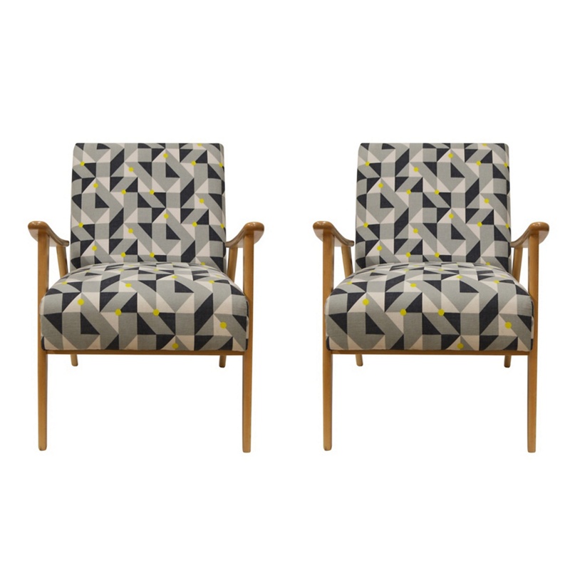 Debenhams - Set Of 2 Geometric 'Kempton' Armchairs Review