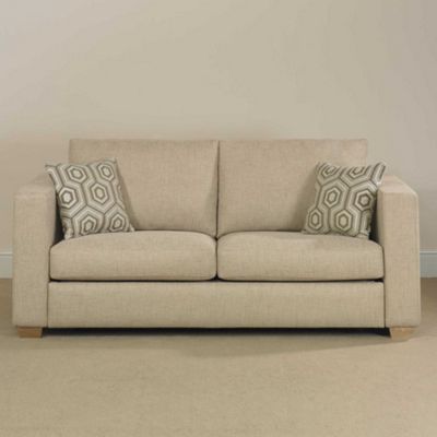 Debenhams Cream Matrix fabric sofa bed