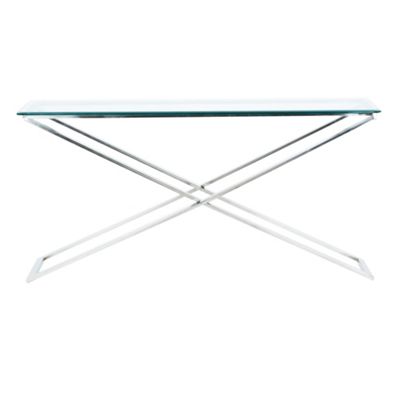 Iron and nickel Vision console table