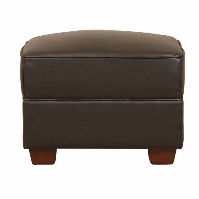 Brown leather Corsica stool