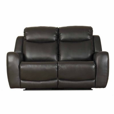 Brown Lana small bonded leather sofa