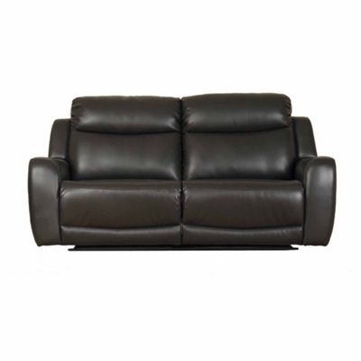 Brown Lana bonded leather large recliner sofa