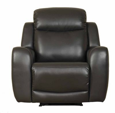 Brown Lana bonded leather recliner chair