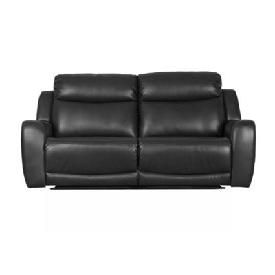 Black Lana large three seater sofa