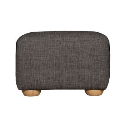 Slate Savoy foot stool with light feet