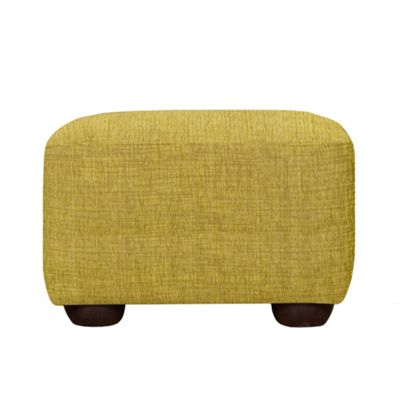 Lime Savoy foot stool with dark feet