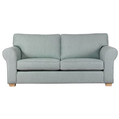 Debenhams Large pale blue Aster sofa bed with light wood