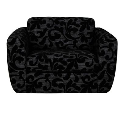 Patterned peat carousel snuggler swivel chair