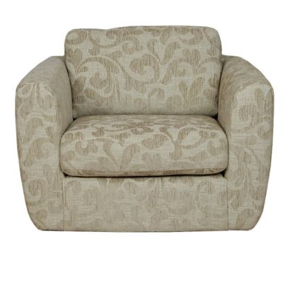 Patterned biscuit carousel swivel chair