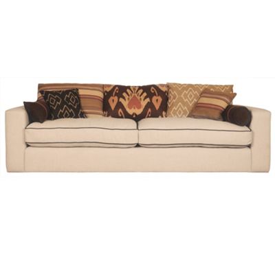 Cream contrasting large Casbah sofa