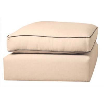 Cream contrasting Casbah footstool