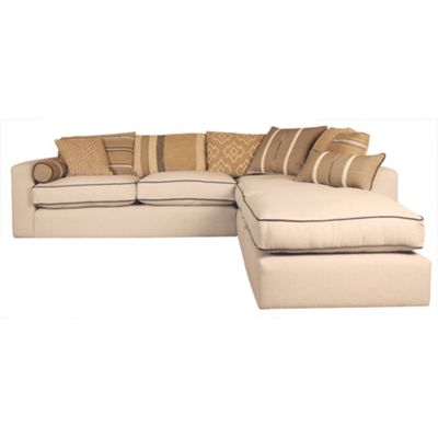 Cream Casbah right-hand-facing chaise sofa