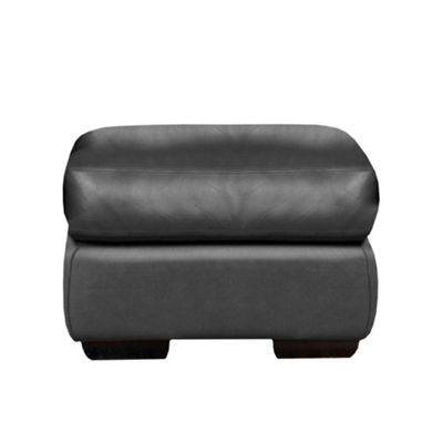 Black Berber footstool with dark feet