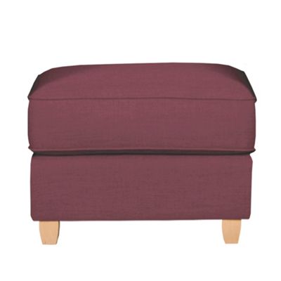 Mulberry Dante fabric footstool with light feet