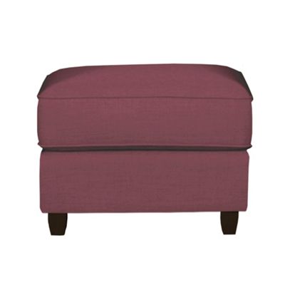 Mulberry Dante fabric footstool with dark feet