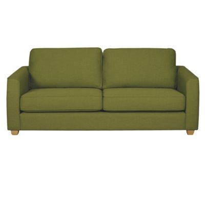 Debenhams Olive Dante sofa bed with light feet