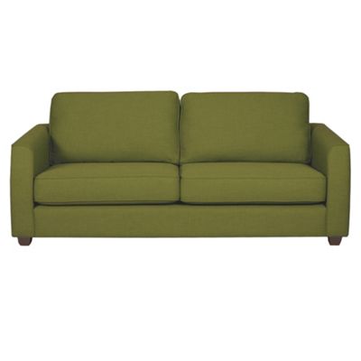 Olive Dante sofa bed with dark feet