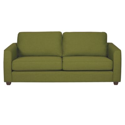 Olive Dante sofa bed with dark feet