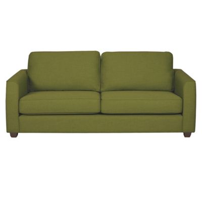 Debenhams Olive Dante sofa bed with dark feet