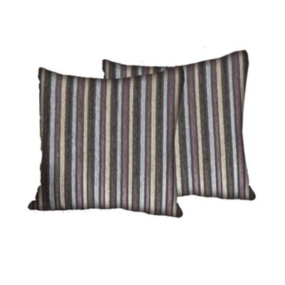 Camel Dante stripe scatter cushion