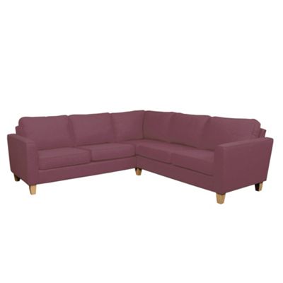 Mulberry Dante fabric corner sofa with light feet