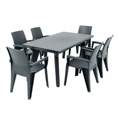 Grey Dante dining table set