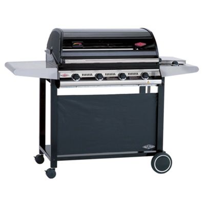 Black discovery deluxe four burner barbecue