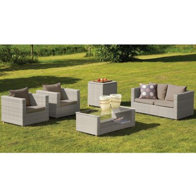 Wicker Resin Furniture on Resin Wicker Grey Wash Ambrosia Set Of Two Chairs Twoseater Sofa And