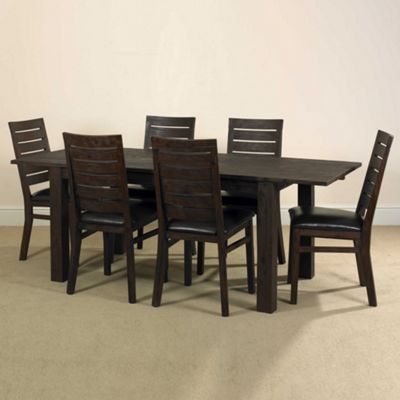Debenhams Bruges extending dining table and six ladder