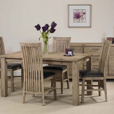 Debenhams Brussels extending dining table and four slatted