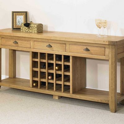 Debenhams Vermont wine rack sofa table