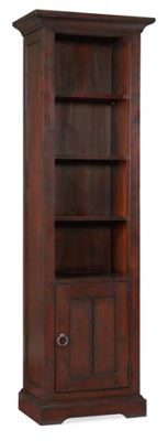 Dark Toledo narrow bookcase