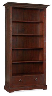 Dark Toledo wide bookcase