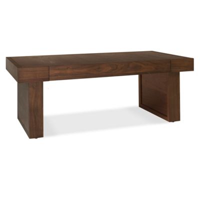 Dark brown Akita walnut coffee table