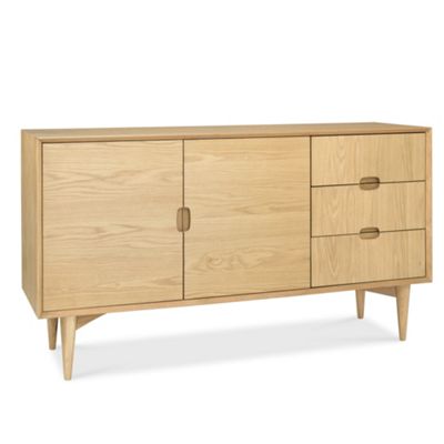 Oak Orbit wide sideboard