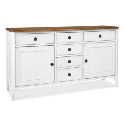 Two tone oak Sophia wide sideboard